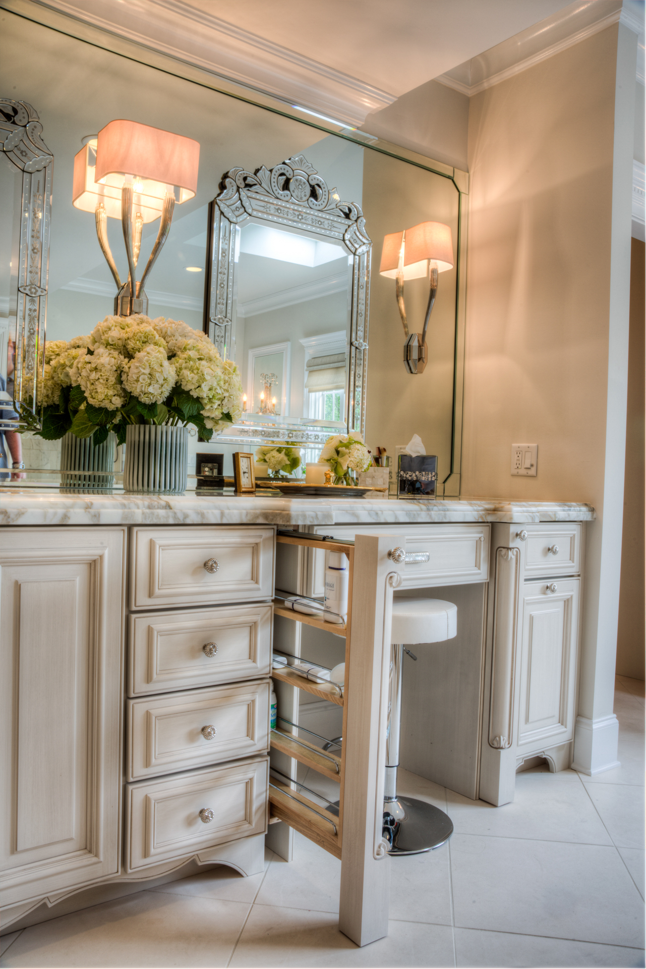 Elegant Master Bathroom 4 Haskell Interiors